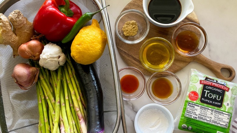 chinese eggplant stir fry ingredients