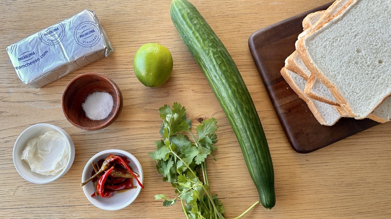 spicy cucumber tea sandwich ingredients