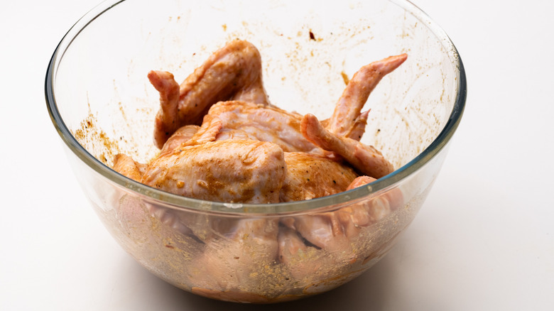 Marinading chicken wings