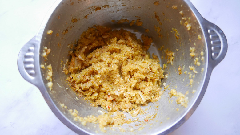 chopped onion in bowl