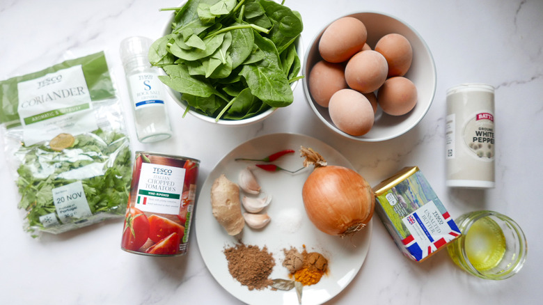 ingredients for spicy egg curry