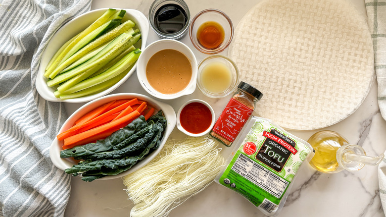 tofu spring roll ingredients