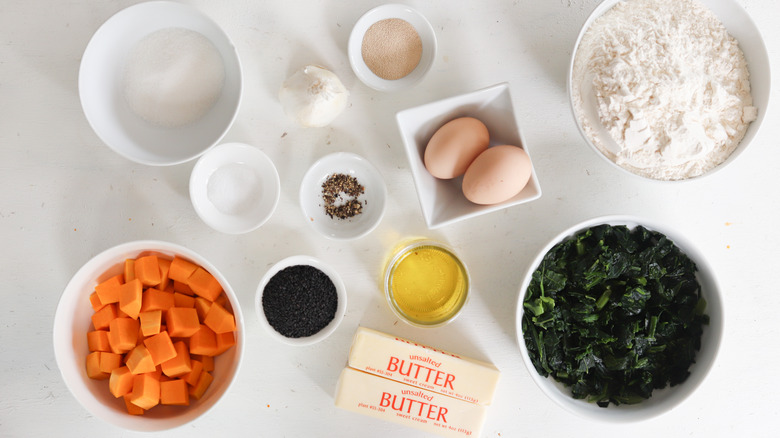 ingredients for butternut squash puff pastries