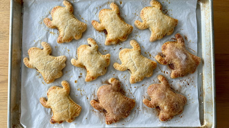 Baked ghost hand pies