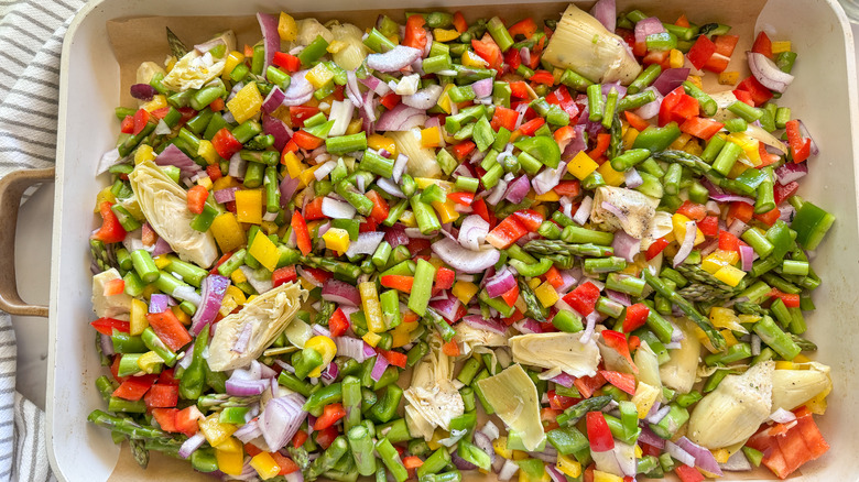 veggies on sheet pan