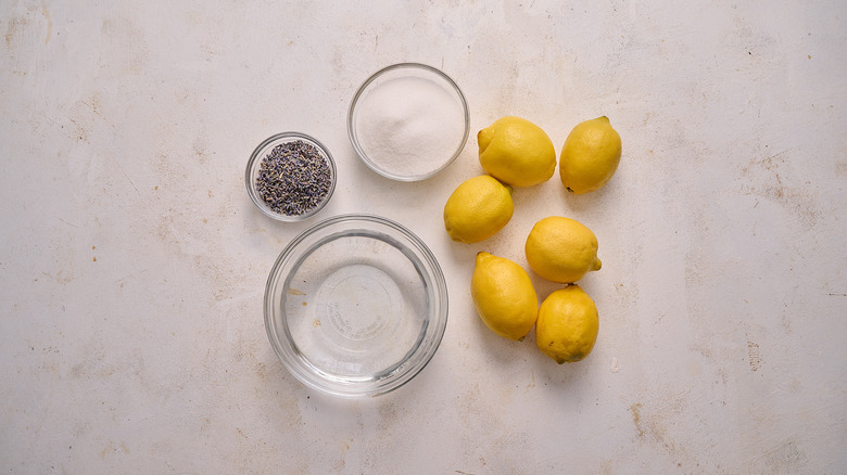 ingredients on a table