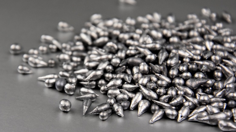 Close-up of lead pellets