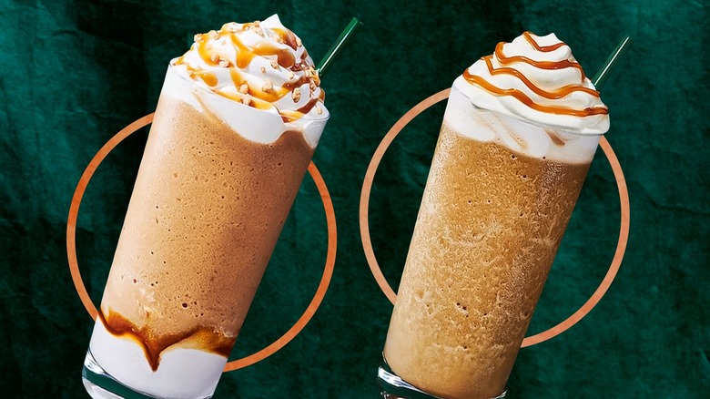 Starbucks caramel Frappuccinos