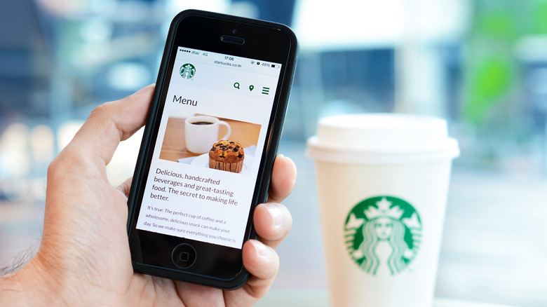 Starbucks menu app