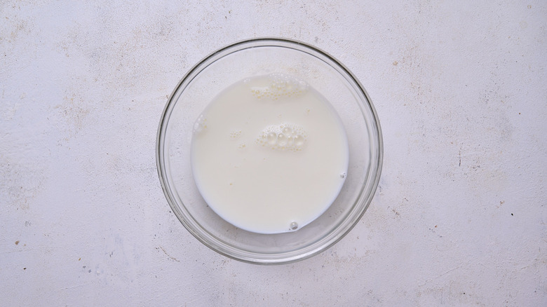 milk in bowl