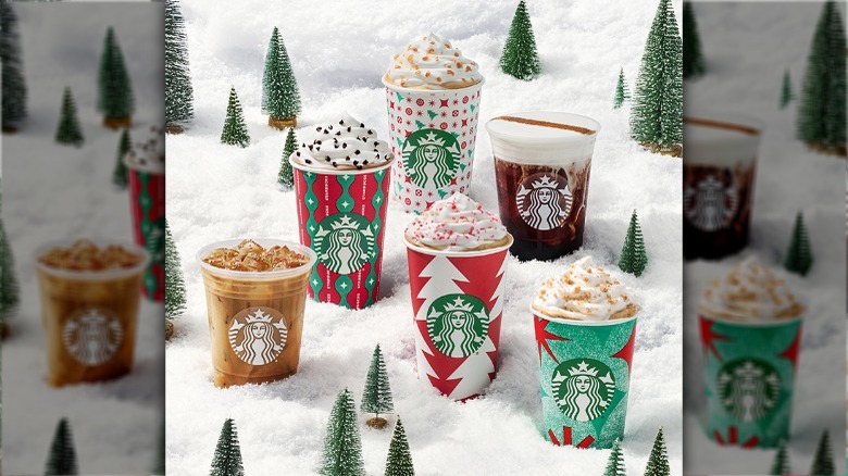 Starbucks' festive drinks 