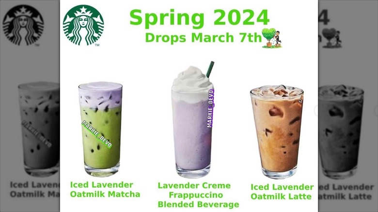 Starbucks' spring 2024 drinks