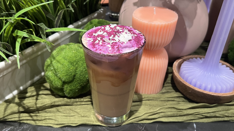 Starbucks Reserve's Iced Ube Coconut Latte