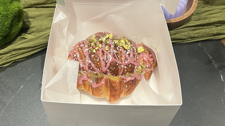 Starbucks Reserve's Twice Baked Pistachio Rose Cornetto