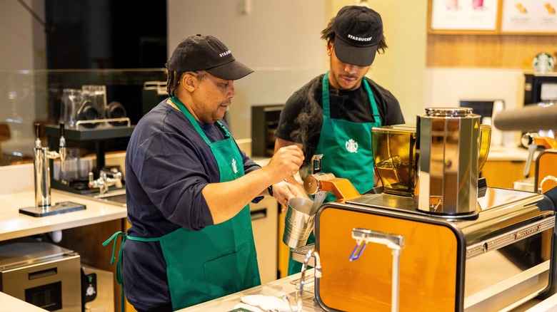 Employees at new House Three Thirty Starbucks location