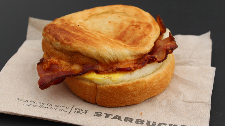 Starbucks egg sandwich