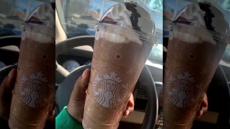 brown Nutella Frappuccino from Starbucks