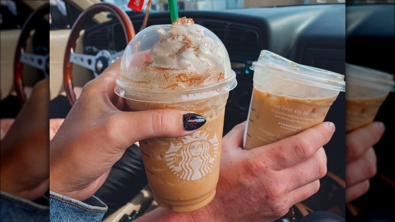 pumpkin-flavored Frappuccino