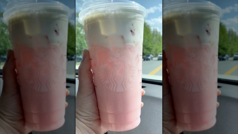 Starbucks strawberries and cream drink