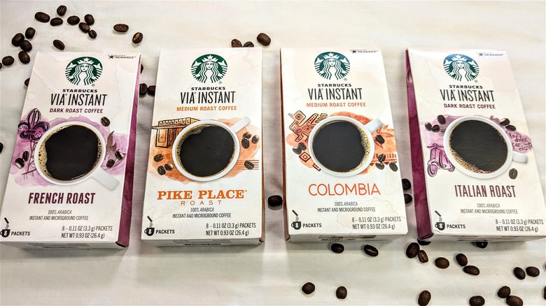 Starbucks VIA instant coffee flavors