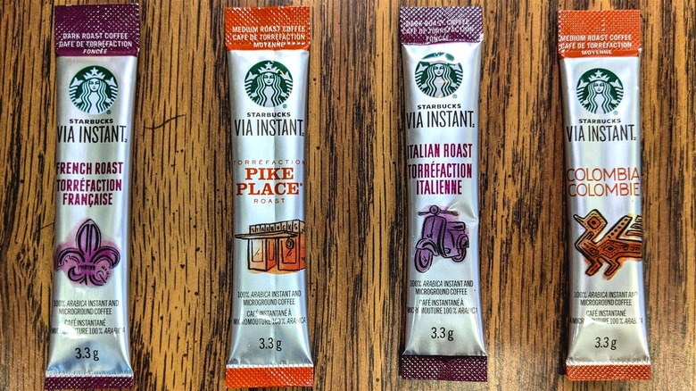 Starbucks VIA instant coffee packets