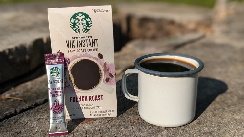 Starbucks VIA French Roast instant coffee