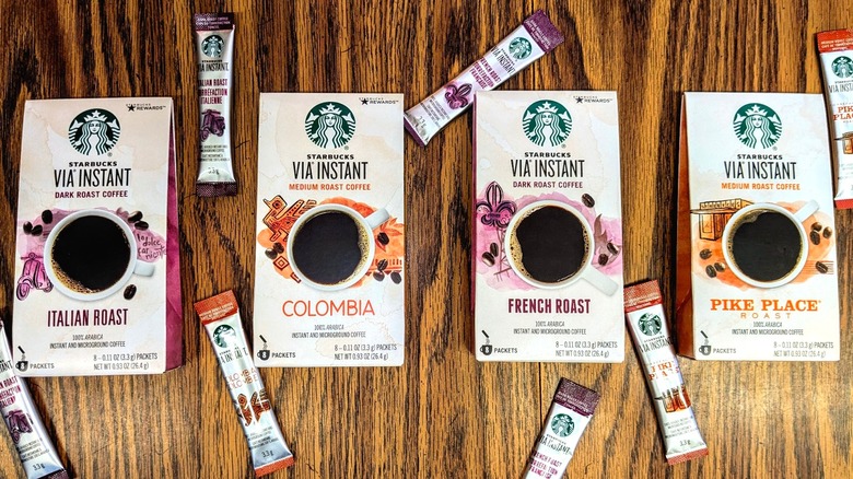 Starbucks VIA instant coffee packets