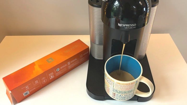 Brewing Nespresso pumpkin spice pod