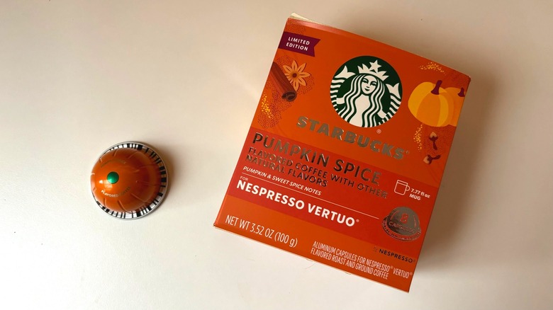 Starbucks Nespresso pumpkin spice pods