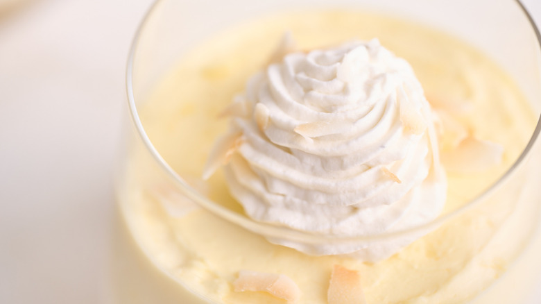 instant coconut cream pudding dessert