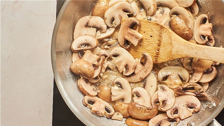 cooking mushrooms in butter