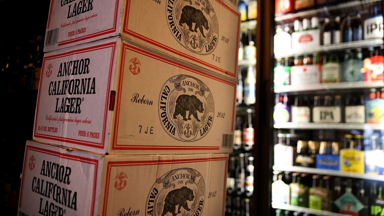 Boxes of anchor California lager