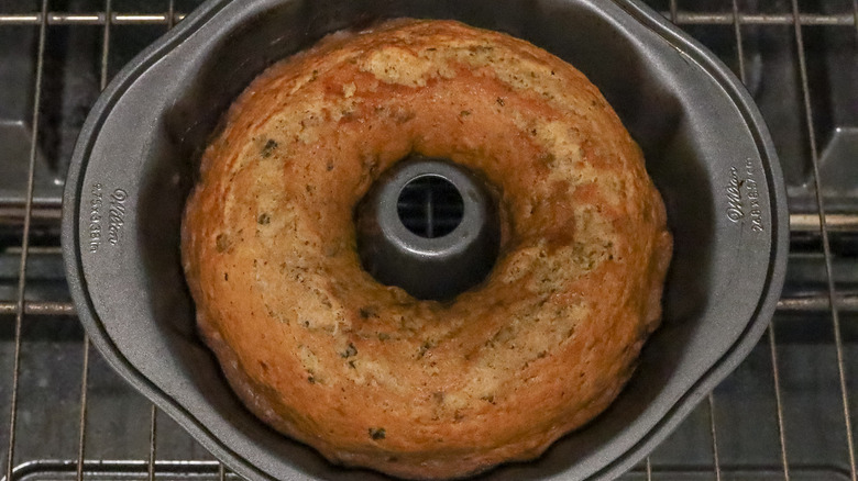 cake in bundt pan