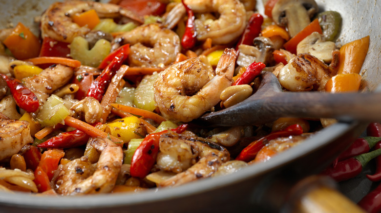 Shrimp and veggie stir-fry