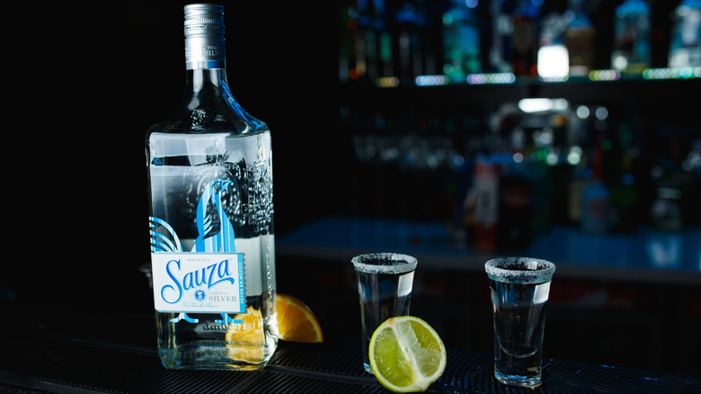 Sauza Tequila with shots