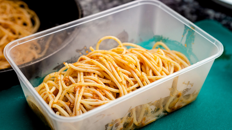 Plain pasta in a box