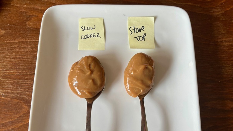 Two spoonfuls dulce de leche