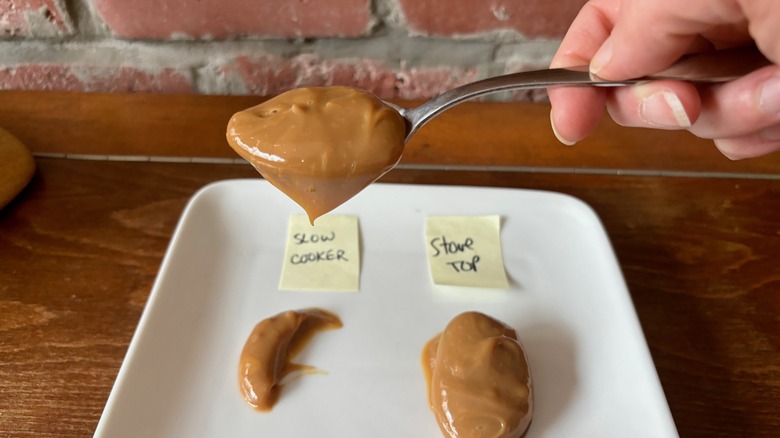 Spoonful slow cooker dulce de leche