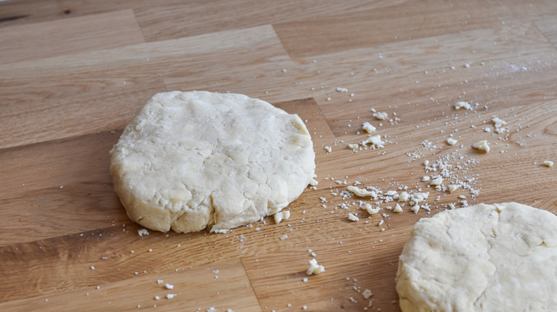 wrapped pie dough