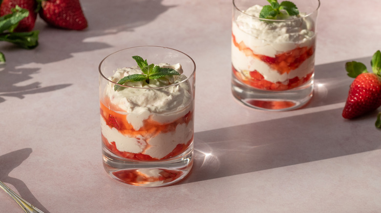 strawberry elderflower fruit fool