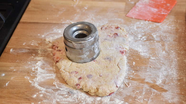 rolling scrap dough