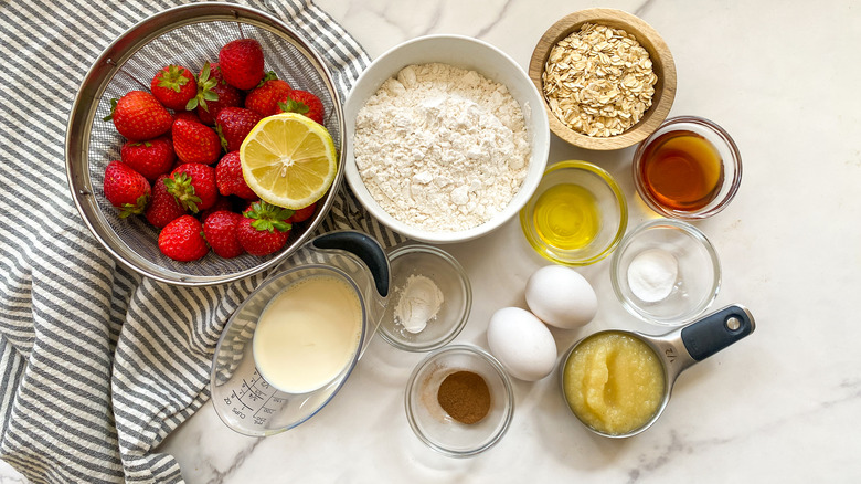 ingredients for muffins