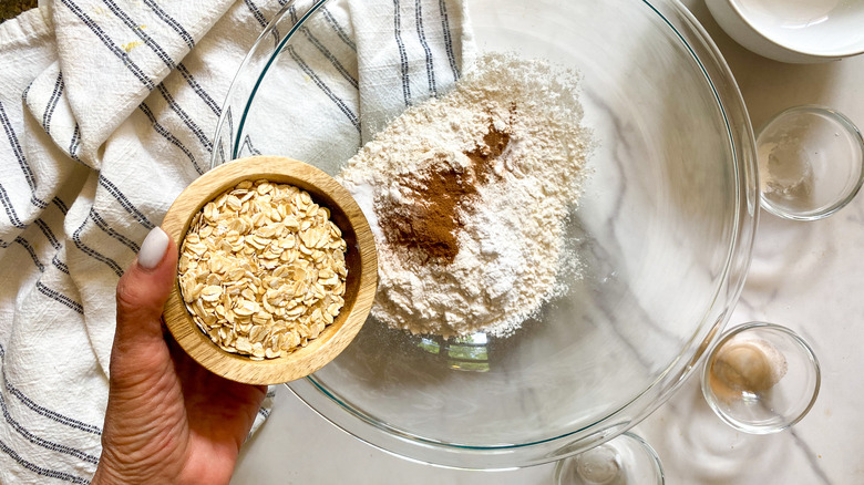 dry ingredients in a bowl