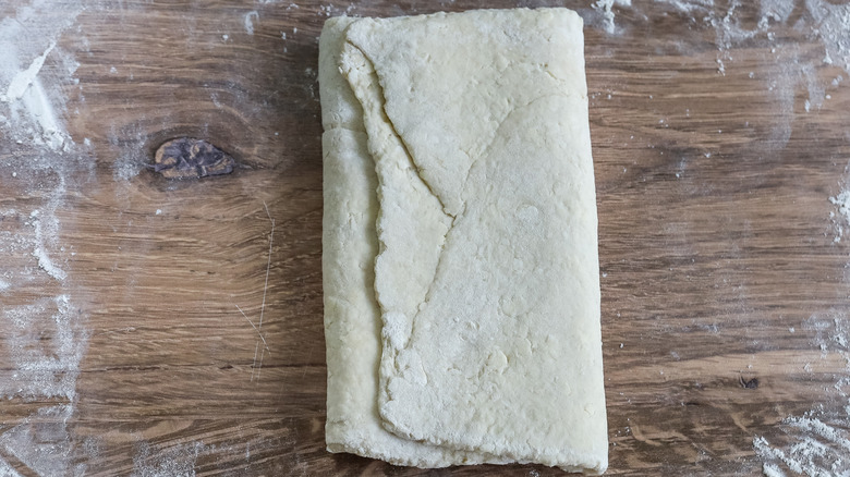 folded turnover dough