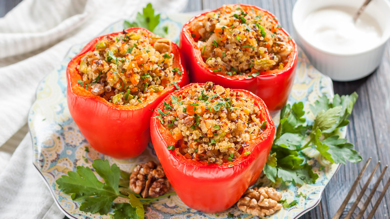 peppers stuffed with bulghar