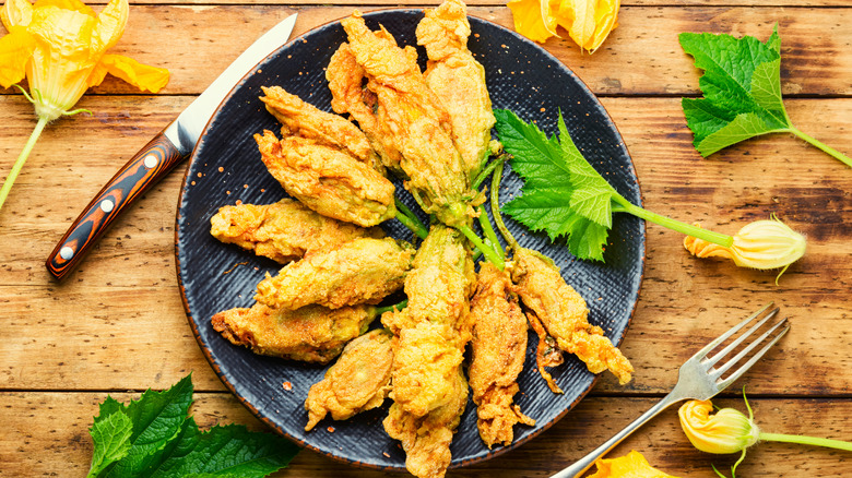 stuffed squash blossoms