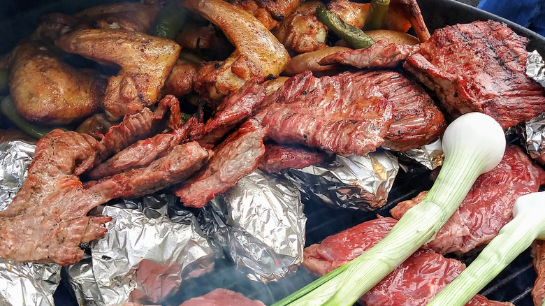 south texas style bbq on a grill