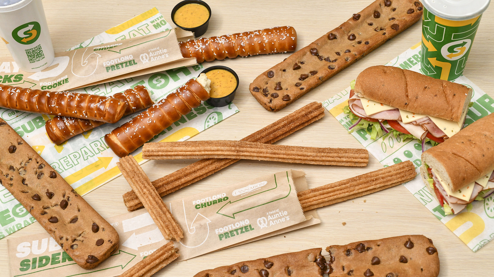 Subway Debuts Footlong Collection With Churros, Pretzels, And Cookies