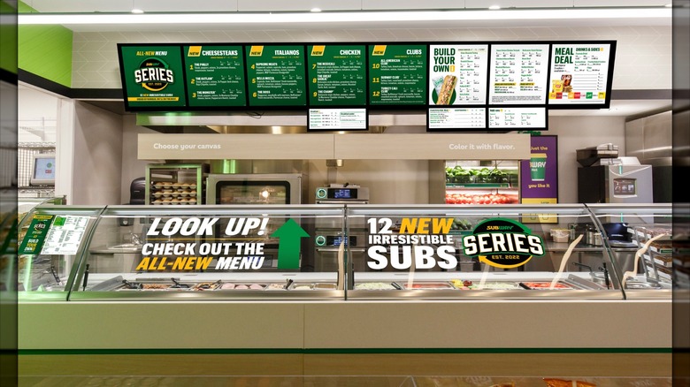 new subway menu display