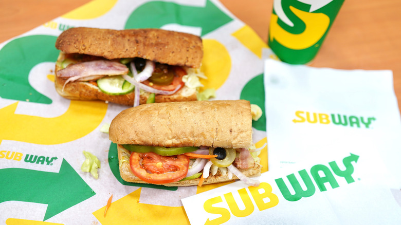 Subway sandwich closeup